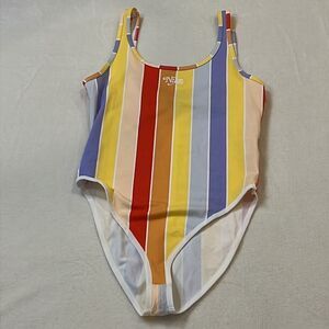 NWOT NIKE Colorful Stripes Tank Bodysuit - Size Small